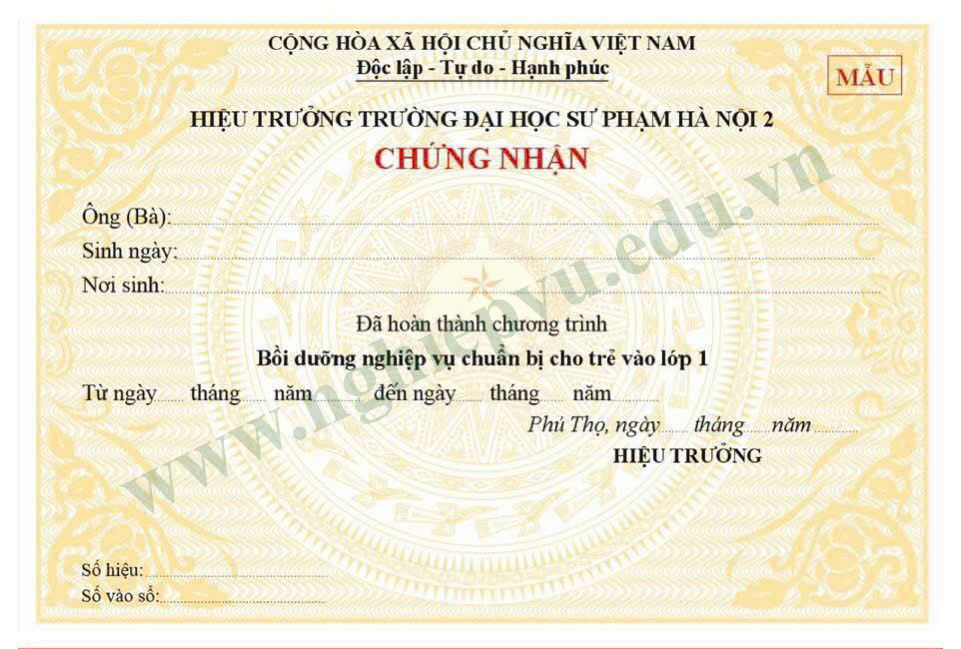 Bồi dưỡng nghiệp vụ chuẩn bị cho trẻ vào lóp 1 - Nghiệp vụ UEED