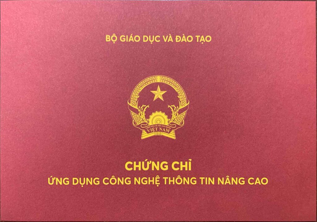 Chứng chỉ ứng dụng công nghệ thông tin Nâng cao - Nghiệp vụ UEED