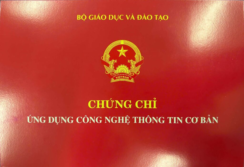 Chứng chỉ ứng dụng công nghệ thông tin cơ bản - Nghiệp vụ UEED