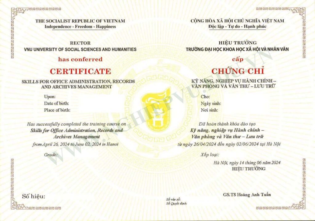 Hành chính văn phòng và văn thư lưu trữ - Nghiệp vụ UEED