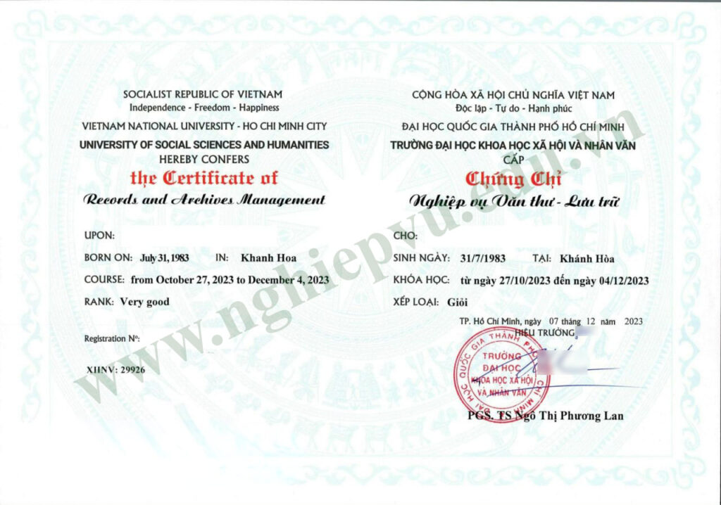 Nghiệp vụ văn thư - lưu trữ - Nghiệp vụ UEED