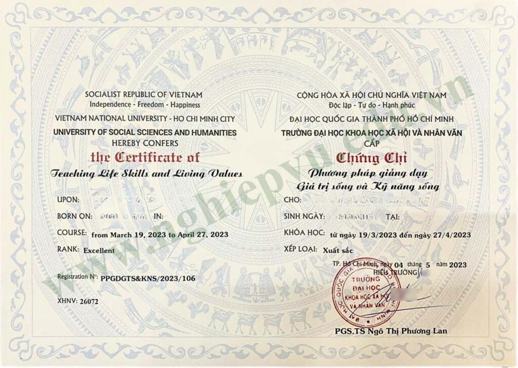 Phương pháp giảng dạy Giá trị sống và Ký năng sống - Nghiệp vụ UEED