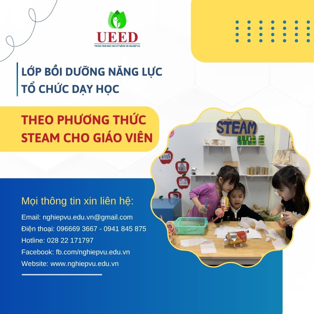 Tổ chức dạy học theo phương thức giáo dục STEAM