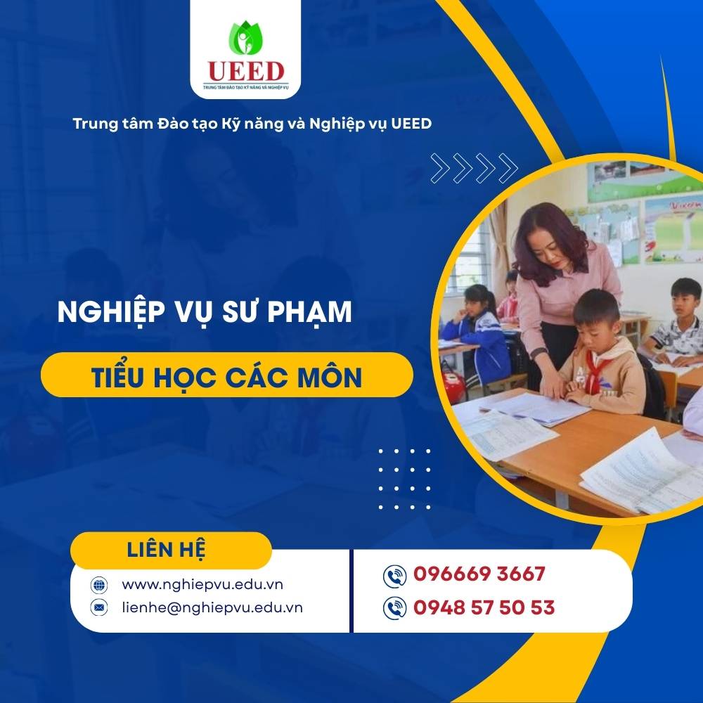 Bồi dưỡng Nghiệp vụ sư phạm Tiểu học các môn - Nghiệp vụ UEED