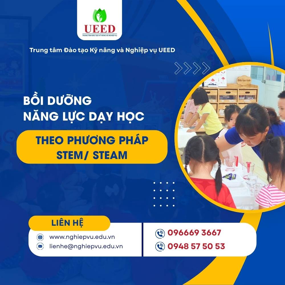 Bồi dưỡng năng lực dạy học theo phương pháp STEM/ STEAM - Nghiệp vụ UEED