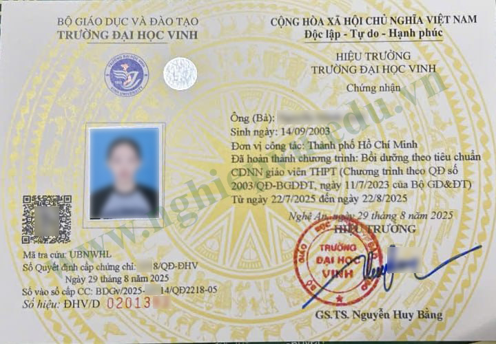 Chức danh nghề nghiệp giáo viên THPT - Nghiệp vụ UEED