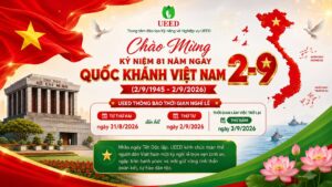 Trung tâm Đào tạo Kỹ năng và Nghiệp vụ UEED thông báo lịch nghỉ lễ Quốc khánh 2/9/2026